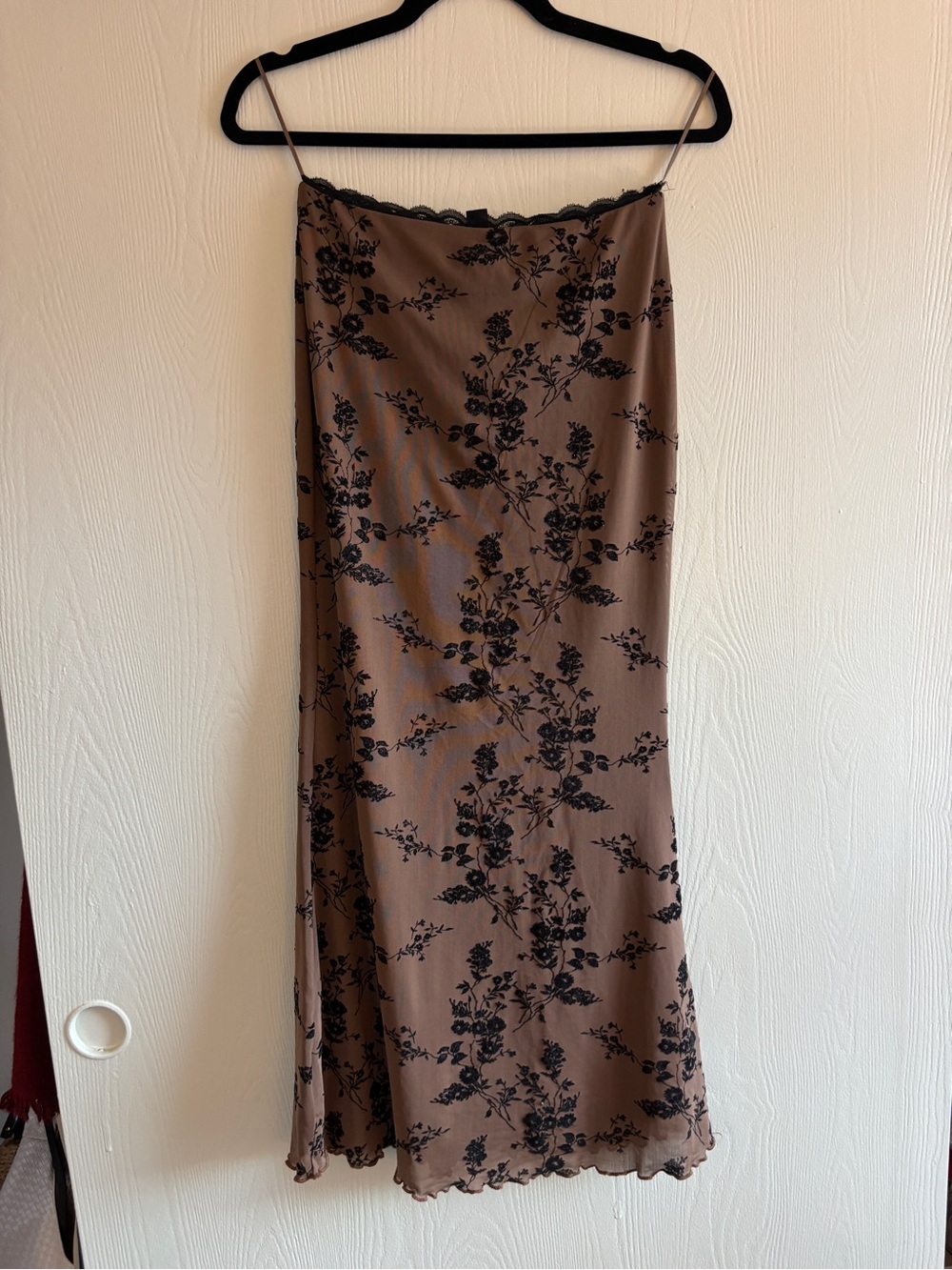 Windsor Floral Mesh Maxi Skirt - S